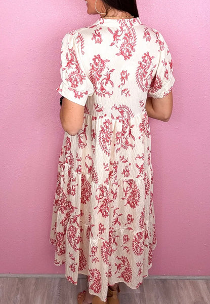UMGEE Maxi Dress Red Mix