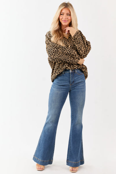 Luxe Leopard Sweatshirt Pullover