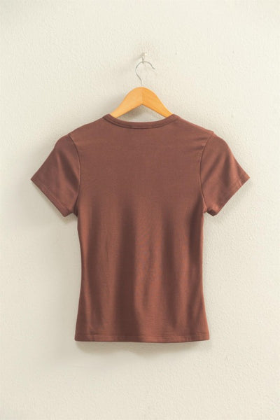 Mineral Wash Classic Tee Cocoa