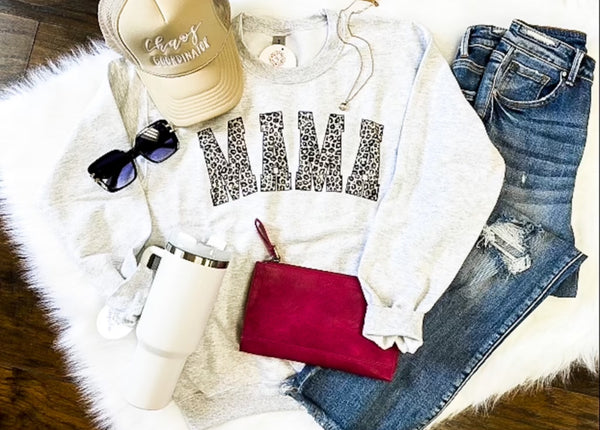 Leopard Mama Cozy Sweatshirt