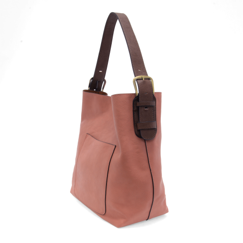 2 PC Joy Susan Classic Hobo Handbag Set Clay Pink