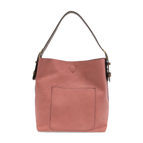 2 PC Joy Susan Classic Hobo Handbag Set Clay Pink