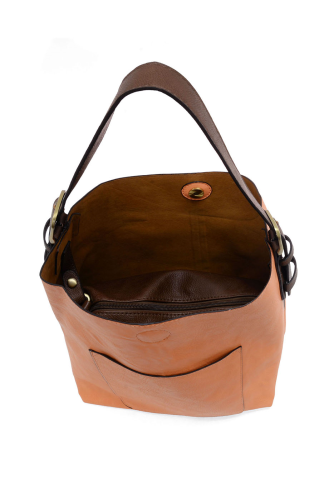 2 PC Joy Susan Classic Hobo Handbag Set Coral Peach