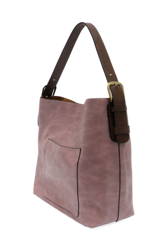 2 PC Joy Susan Classic Hobo Handbag Set Soft Berry