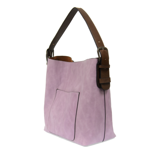 2 PC Joy Susan Classic Hobo Handbag Set Soft Purple