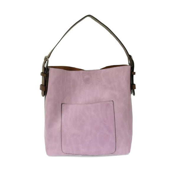 2 PC Joy Susan Classic Hobo Handbag Set Soft Purple