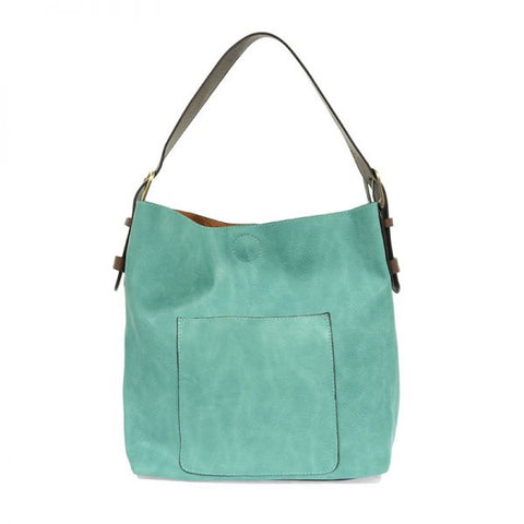 2 PC Joy Susan Classic Hobo Handbag Set Turquoise