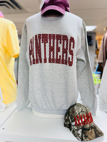 Panthers Polka Dot Mascot Sweatshirt