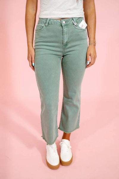 Wide Leg Jean Olive