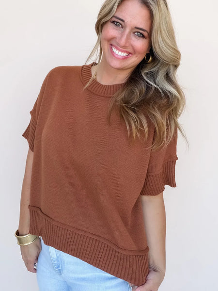 Caramel Solid Favorite Sweater