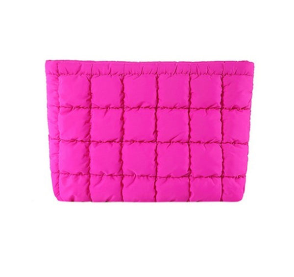 Quilted Puffer Makeup Bag