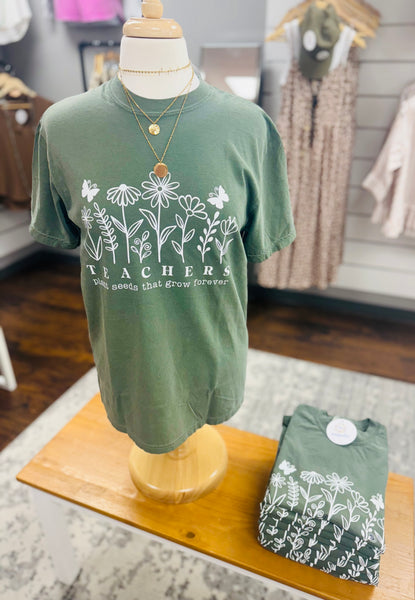 Comfort Colors Teachers Plant Seeds Tee