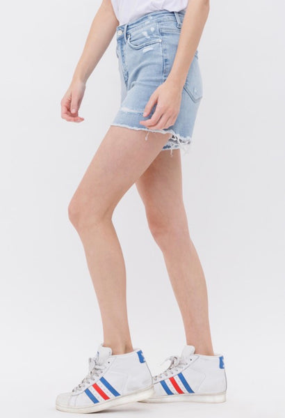 MICA Claire Distressed Denim Short