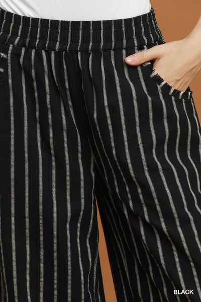 UMGEE Stripe Pull On Wide Leg Pant