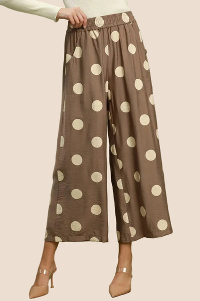 UMGEE Ashley Polka Dot Pant Mocha