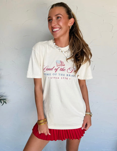 Comfort Colors Land Of The Free Watercolor Tee