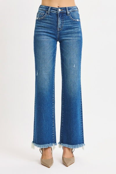 RISEN Tummy Control Straight Ankle Jean