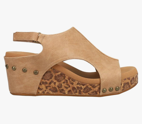CORKYS Carley Taupe Smooth Leopard