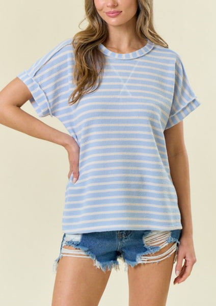 Blue Striped Emerie Top