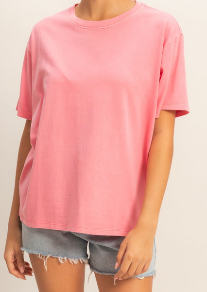 Classic Cotton Crew Tee Taffy Pink