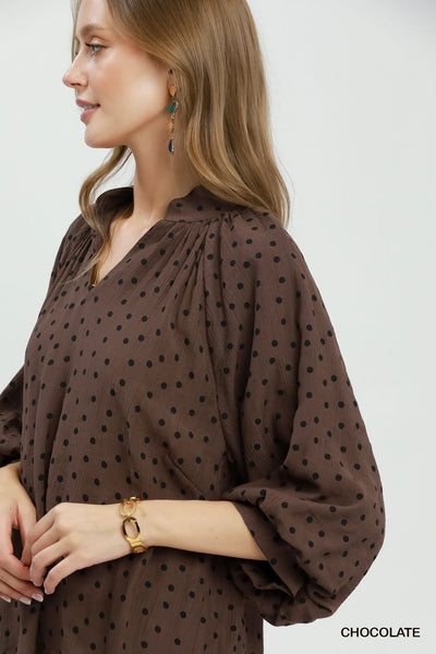 UMGEE Polka Dot Top Chocolate