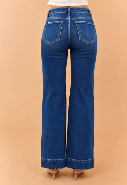 RISEN Tummy Control Straight Ankle Jean