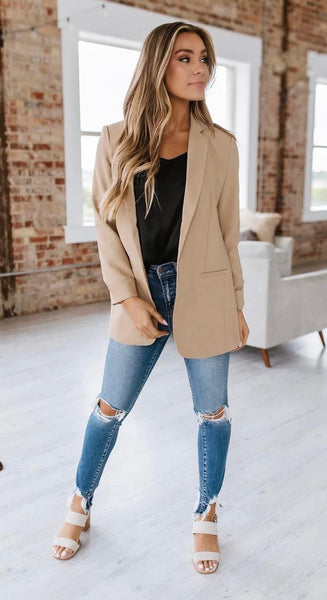 Classic Blazer Taupe