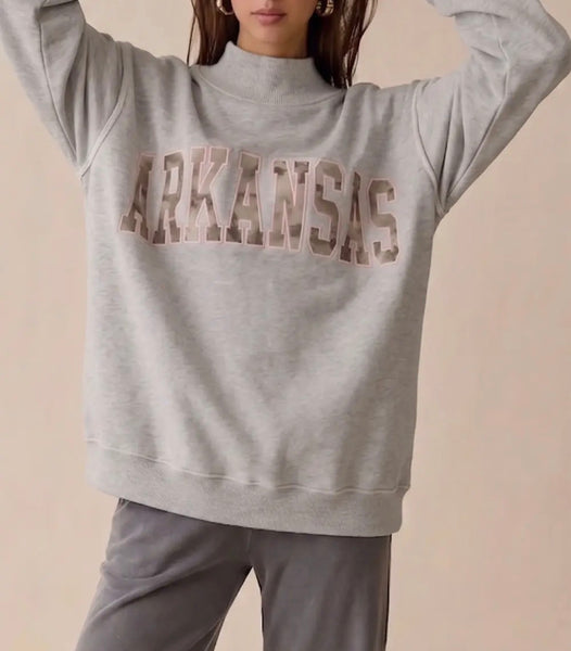 Arkansas Reversible Mock Neck Sweatshirt Camo