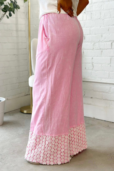 Cotton Candy Daisy Wide Leg Pant