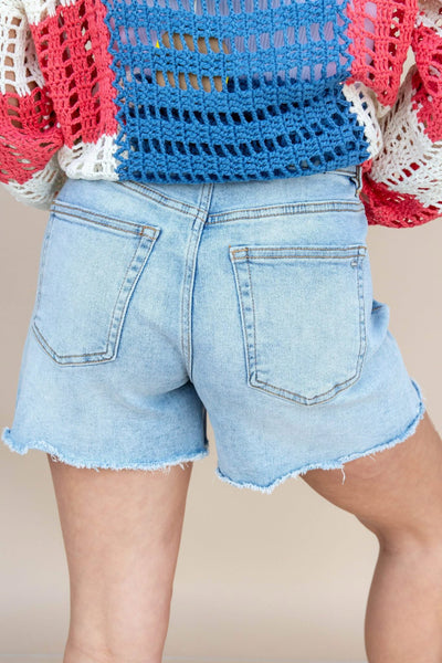 MICA Lauren Frayed Hem Short