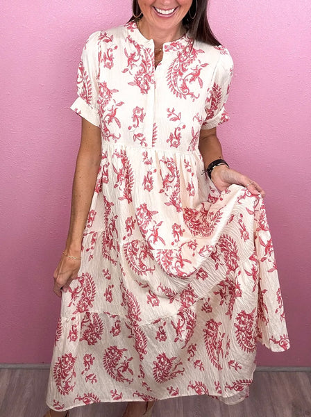 UMGEE Maxi Dress Red Mix