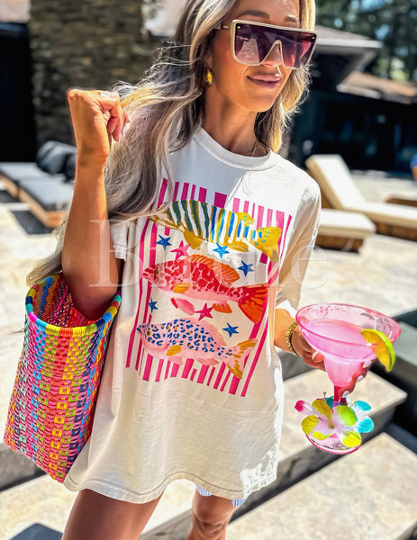 Comfort Colors Colorful Fish Tee
