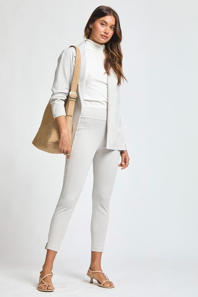 Classic Solid Blazer Pearl Grey Beige