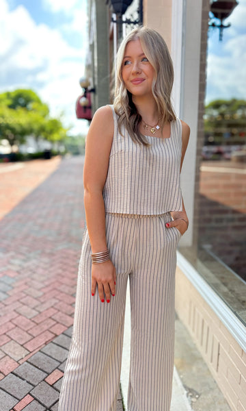 Shoreline Neutral 2PC Stripe Set