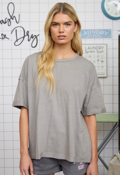 Cotton Casual Tee Grey