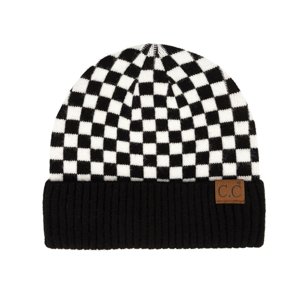 CC Checkered Beanie