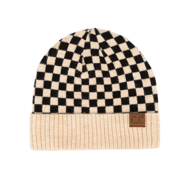 CC Checkered Beanie
