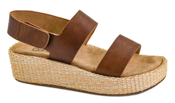 CORKYS Heat Wave Wedge Sandal Mahogany