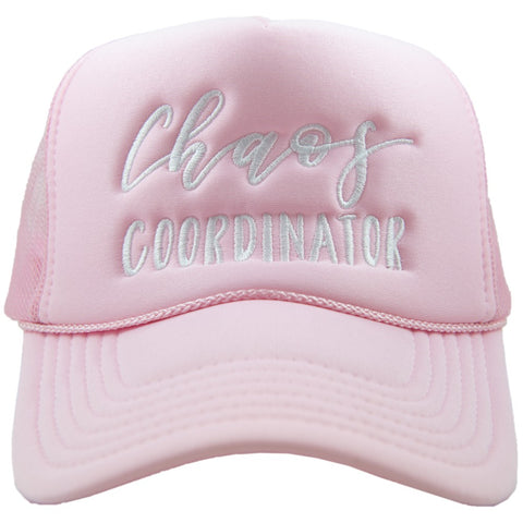 Chaos Coordinator Foam Trucker Hat Light Pink