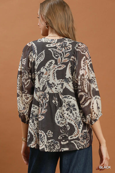 UMGEE Winding Road Top Black Mix