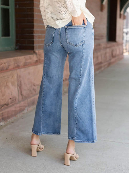 RISEN Crop Wide Leg Jean