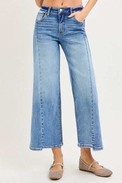 RISEN Crop Wide Leg Jean