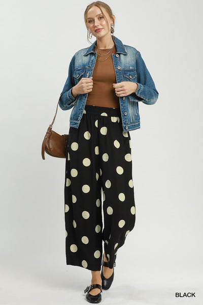 UMGEE Ashley Polka Dot Pant Black