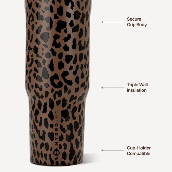 HydroJug Sport 32oz Brown Leopard