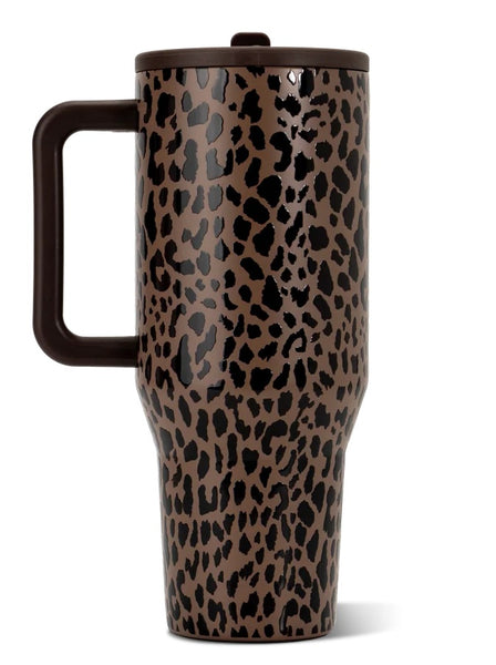 HydroJug Traveler 40oz Brown Leopard