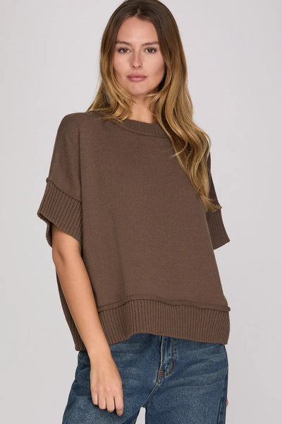 Chocolate Solid Favorite Sweater