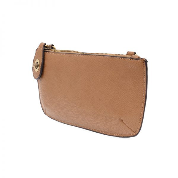 Joy Susan Mini Crossbody Wristlet Clutch Camel