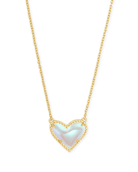 KS ARI HEART SHORT PENDANT NECKLACE GOLD