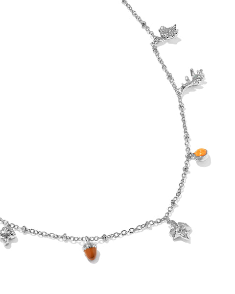 KS AUTUMN CHARM NECKLACE SILVER