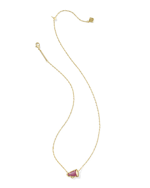 KS CHEER SHORT PENDANT NECKLACE GOLD